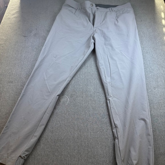 BYLT Mens Pants Grey Slim Fit Stretch Casual Performance Comfort Size 34 - Picture 7 of 9